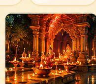 Ganesh Puja Diya celebration
