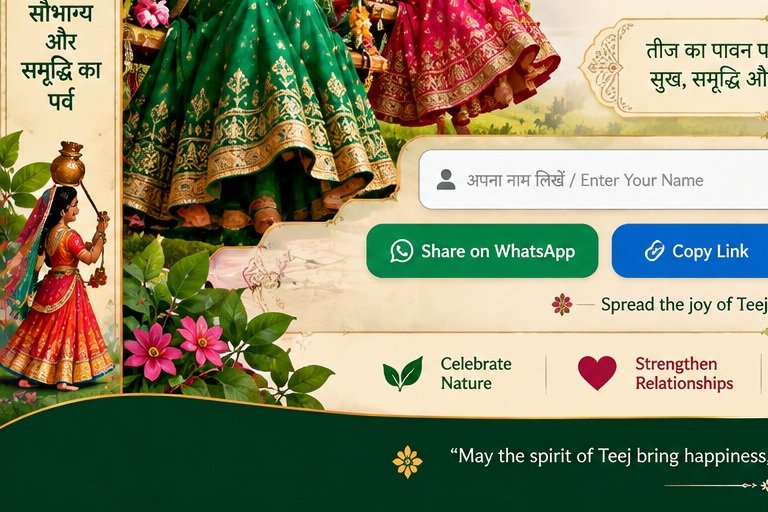 Indian Teej festive culture