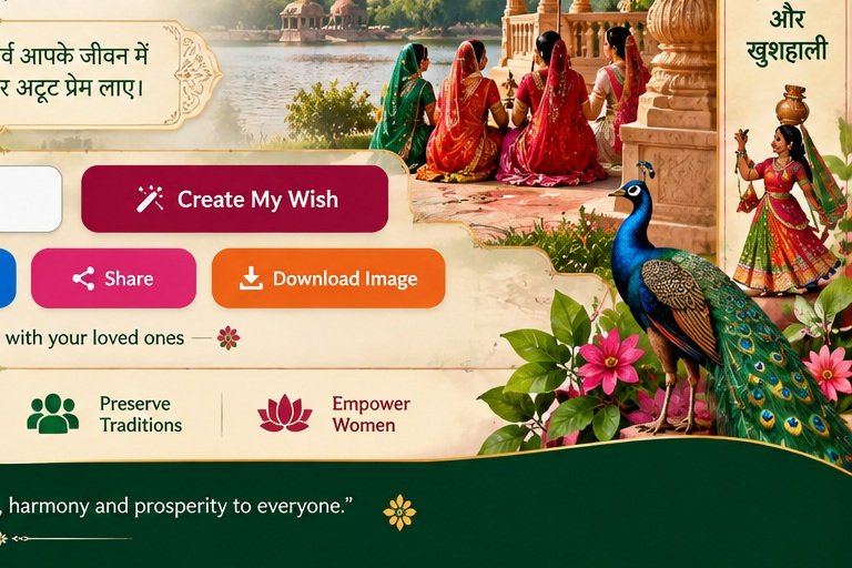 Teej flowers and mehendi celebration